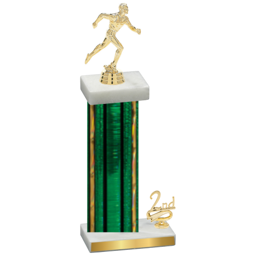 Accented Single Green Glacier Second Place Running Trophy