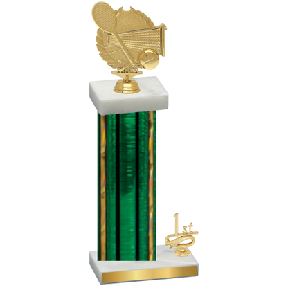 Accented Single Green Glacier First Place Tennis Trophy