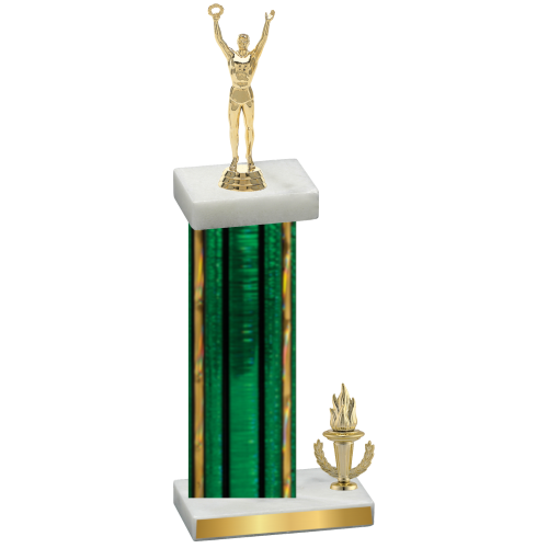 Accented Single Green Glacier Victory Victory Trophy