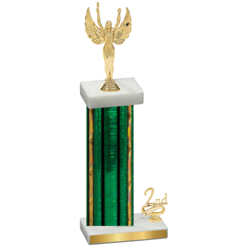 Accented Single Green Glacier Second Place Victory Trophy