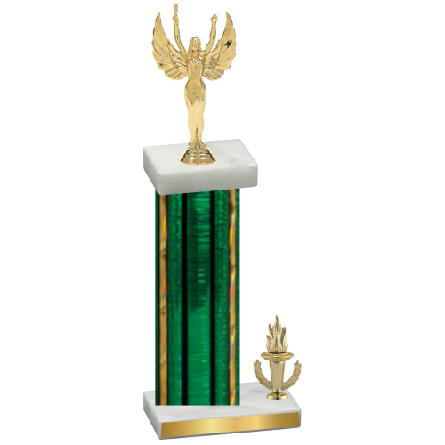 Accented Single Green Glacier Victory Victory Trophy