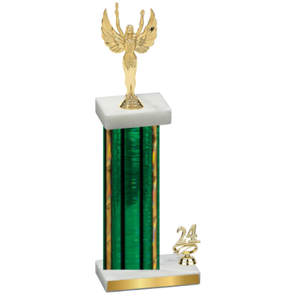 Accented Single Green Glacier Year Victory Trophy