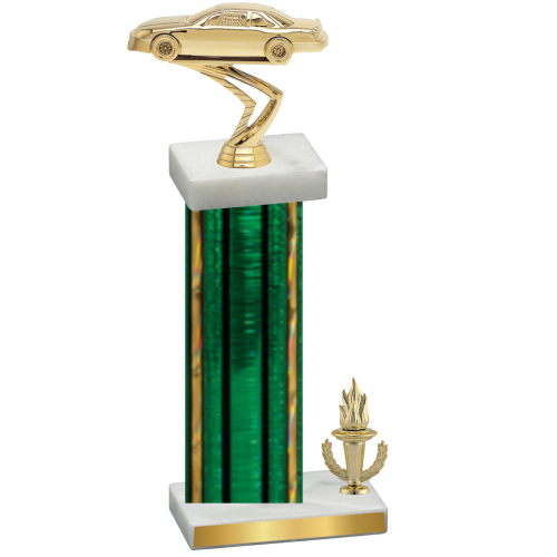 Accented Single Green Glacier Victory Cars Trophy