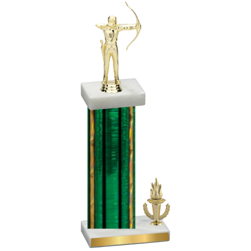 Accented Single Green Glacier Victory Archery Trophy