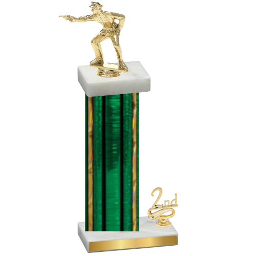 Accented Single Green Glacier Second Place Shooter Trophy