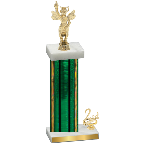 Accented Single Green Glacier Second Place Academics Trophy