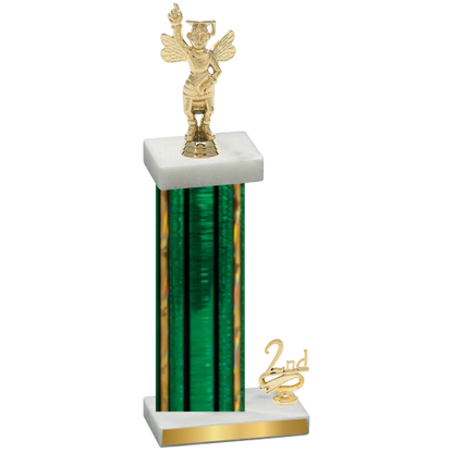 Accented Single Green Glacier Second Place Academics Trophy