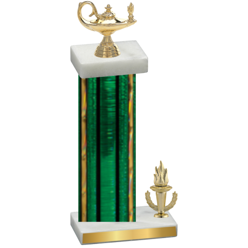 Accented Single Green Glacier Victory Academics Trophy