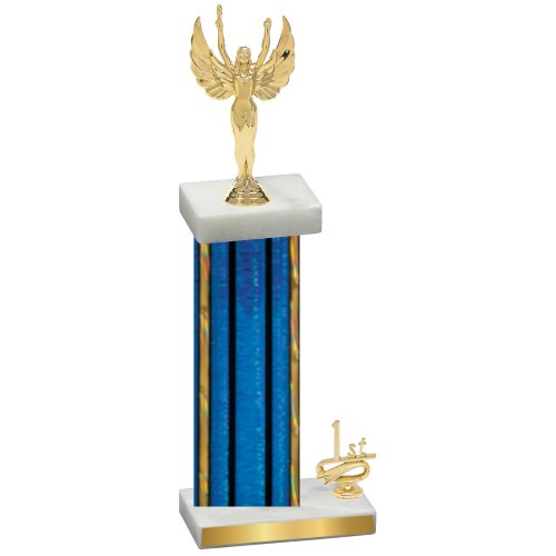 Accented Single Blue Glacier First Place Victory Trophy