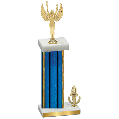 Accented Single Blue Glacier Victory Victory Trophy