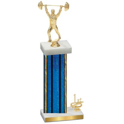 Accented Single Blue Glacier First Place Weights Trophy