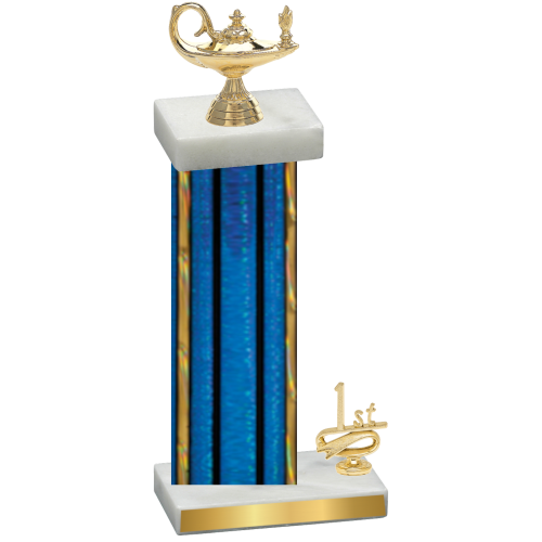 Accented Single Blue Glacier First Place Academics Trophy