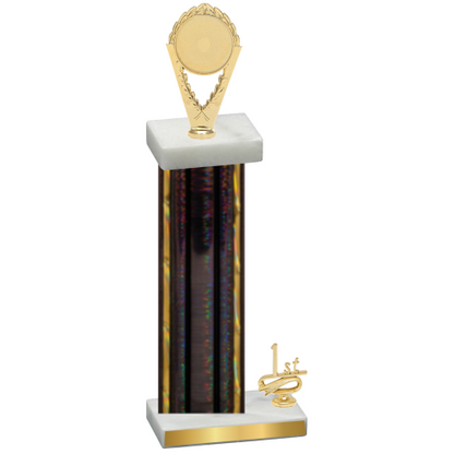 Accented Single Black Glacier First Place Insert Trophy