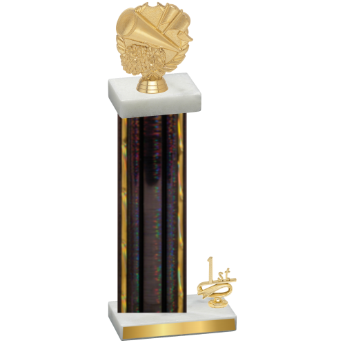 Accented Single Black Glacier First Place Cheerleading Trophy