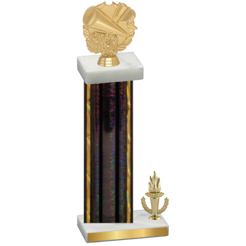 Accented Single Black Glacier Victory Cheerleading Trophy