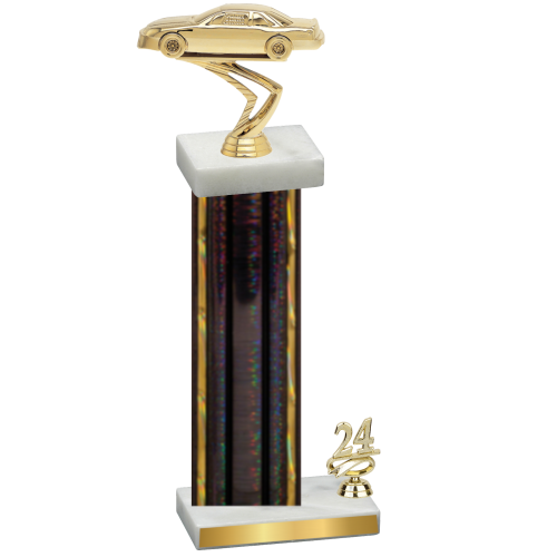 Accented Single Black Glacier Year Cars Trophy