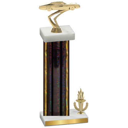 Accented Single Black Glacier Victory Cars Trophy