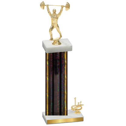 Accented Single Black Glacier First Place Weights Trophy