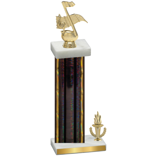 Accented Single Black Glacier Victory Music Trophy