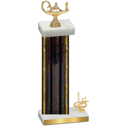 Accented Single Black Glacier First Place Academics Trophy