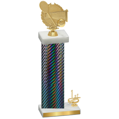 Accented Single Black Carbon Fiber First Place Tennis Trophy