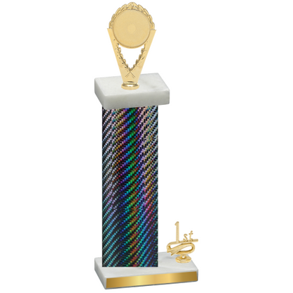 Accented Single Black Carbon Fiber First Place Insert Trophy