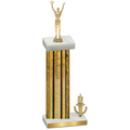 Accented Single Gold Glacier Victory Victory Trophy