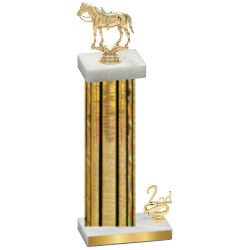 Accented Single Gold Glacier Second Place Horses Trophy