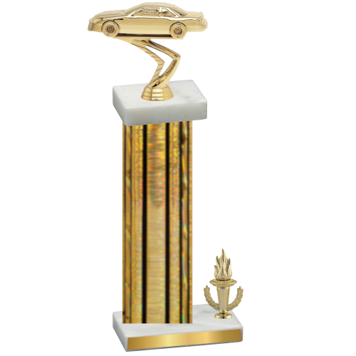 Accented Single Gold Glacier Victory Cars Trophy