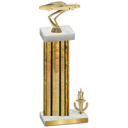 Accented Single Gold Glacier Victory Cars Trophy