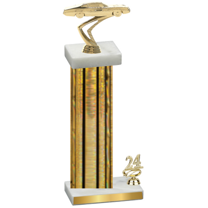 Accented Single Gold Glacier Year Cars Trophy