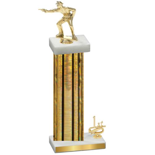 Accented Single Gold Glacier First Place Shooter Trophy