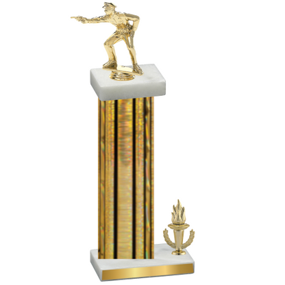 Accented Single Gold Glacier Victory Shooter Trophy