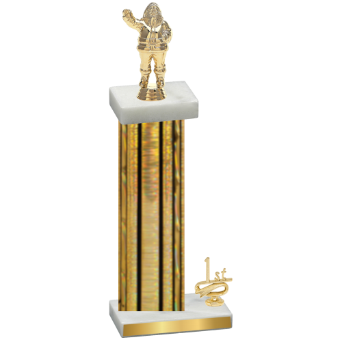 Accented Single Gold Glacier First Place Holiday Trophy