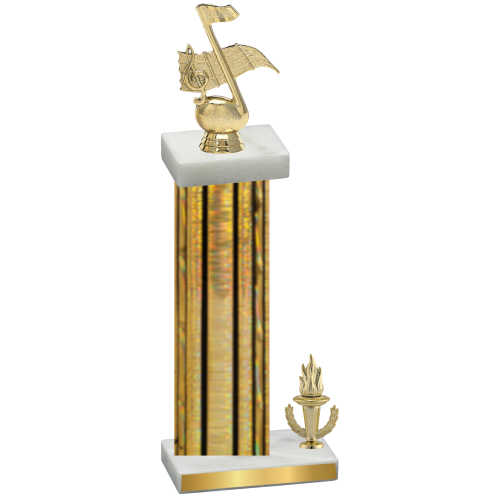 Accented Single Gold Glacier Victory Music Trophy