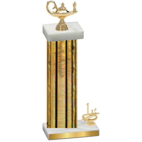 Accented Single Gold Glacier First Place Academics Trophy