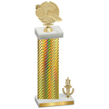 Accented Single Gold Carbon Fiber Victory Running Trophy