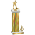 Accented Single Gold Carbon Fiber Victory Hockey Trophy