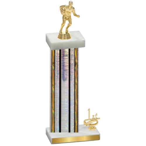 Accented Single Silver Glacier First Place Rugby Trophy