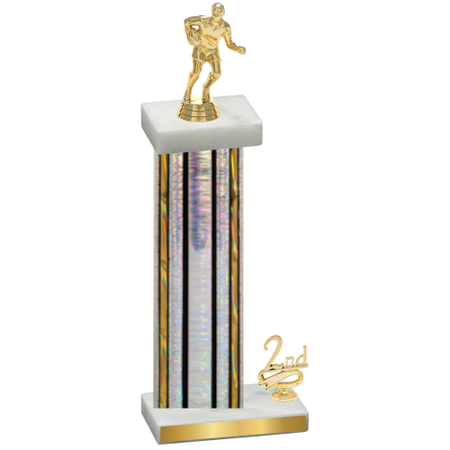 Accented Single Silver Glacier Second Place Rugby Trophy