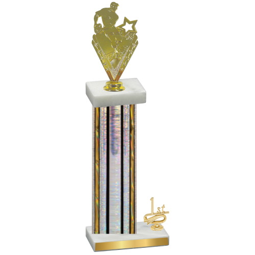 Accented Single Silver Glacier First Place Rugby Trophy