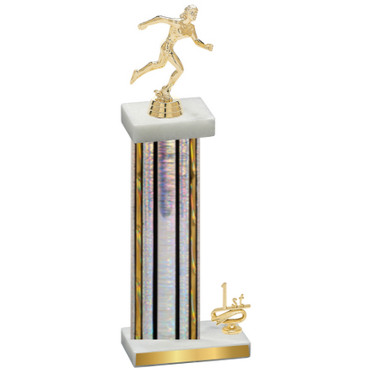 Accented Single Silver Glacier First Place Running Trophy