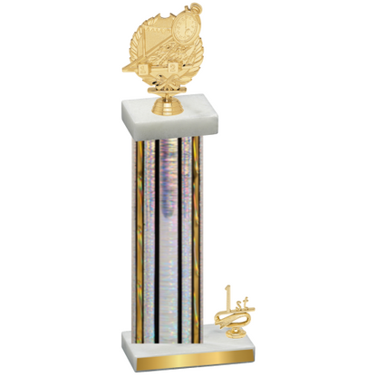 Accented Single Silver Glacier First Place Swimming Trophy