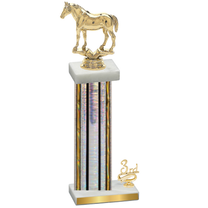 Accented Single Silver Glacier Third Place Horses Trophy