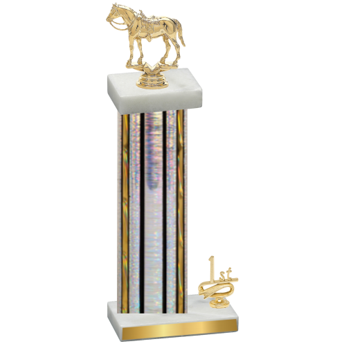 Accented Single Silver Glacier First Place Horses Trophy