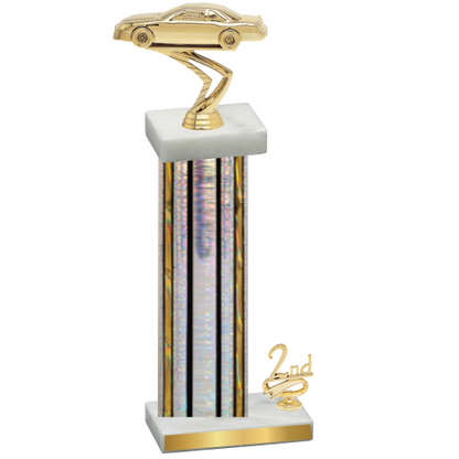 Accented Single Silver Glacier Second Place Cars Trophy