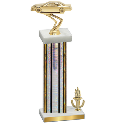 Accented Single Silver Glacier Victory Cars Trophy