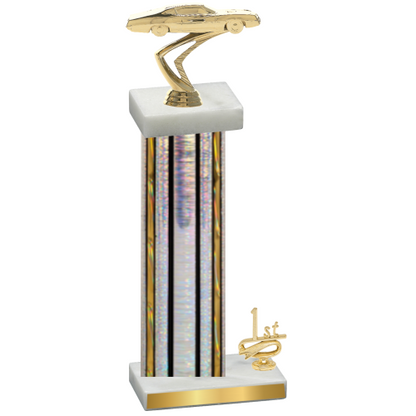 Accented Single Silver Glacier First Place Cars Trophy