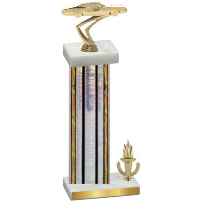 Accented Single Silver Glacier Victory Cars Trophy