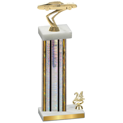 Accented Single Silver Glacier Year Cars Trophy